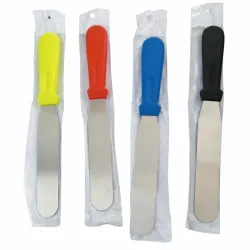 Espátula metálica con mango plástico 