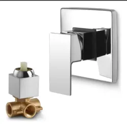 Llave Monomando Mezcladora de Ducha Empotrable