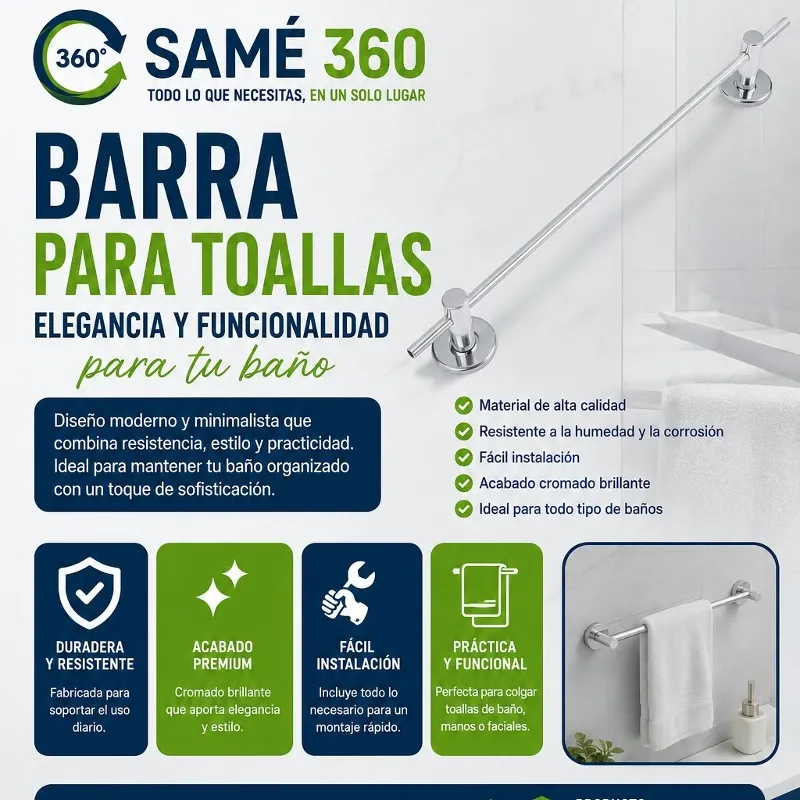Toallero Cromado