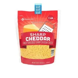 Queso Rallado Sharp Cheddar 1lb