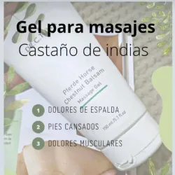 Gel para masajes de castaña de indias