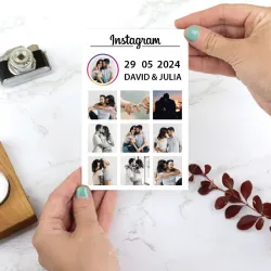 Placa personalizada "Perfil de Instagram"