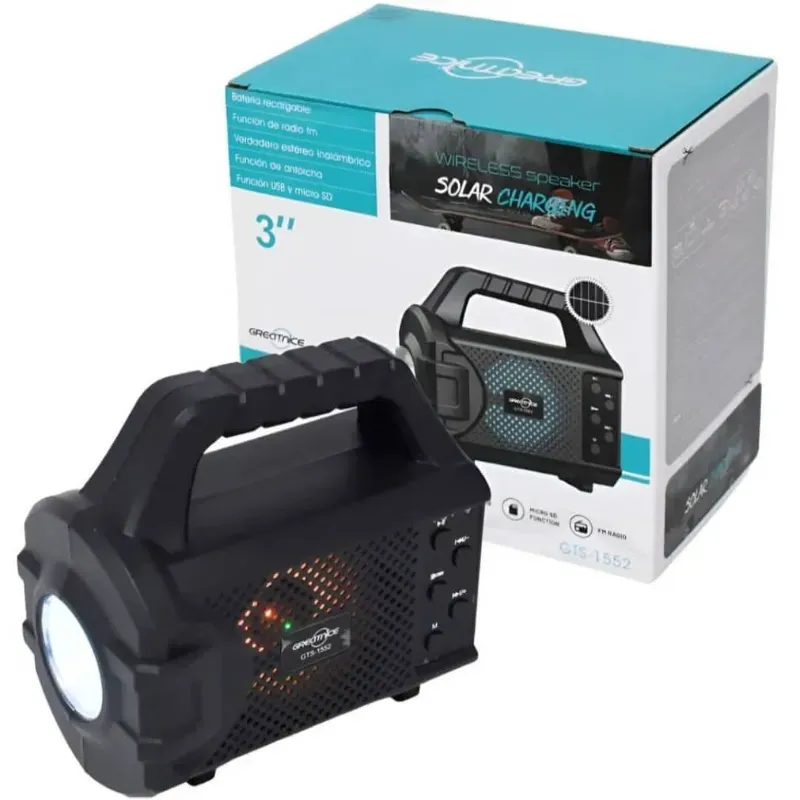 Bocina Bluetooth y linterna 