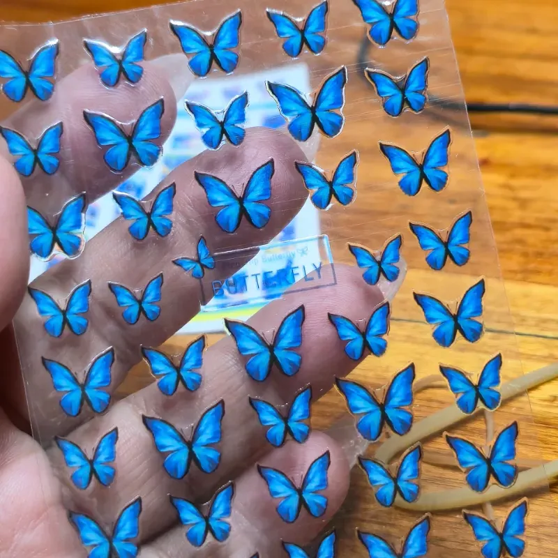 Calcomanías Mariposas Azules