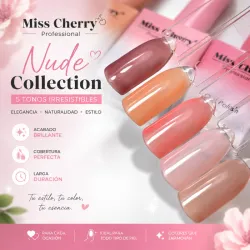 Colección de Esmaltes Nudes Miss Cherry