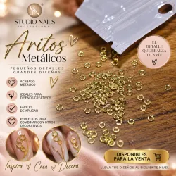 Decoración Anillos Dorados Pequeños 