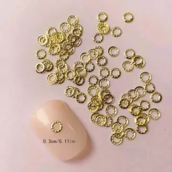 Decoración Anillos Dorados Pequeños 