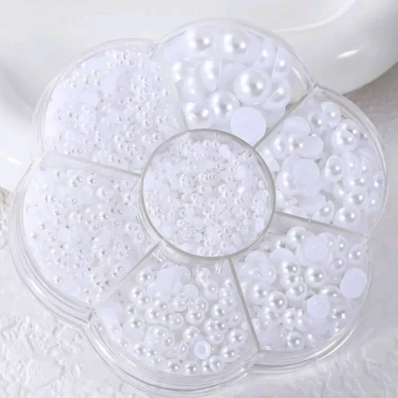 Decoración Caja en Forma de Flor Blancas