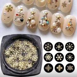 Decoración Copos Dorados