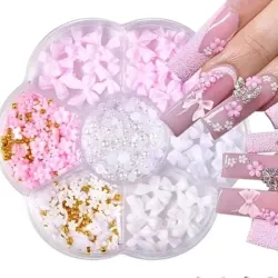 Decoración de Lazos y Flor de Resina