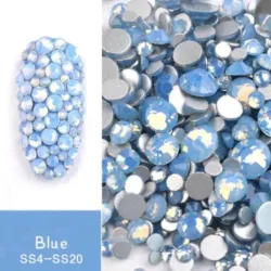 Decoración Piedras Opal Azules