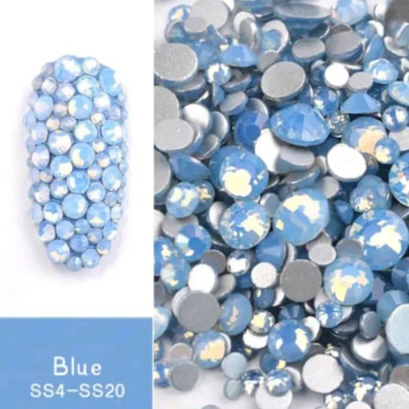Decoración Piedras Opal Azules