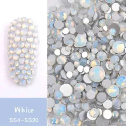 Decoración Piedras Opal Blancas