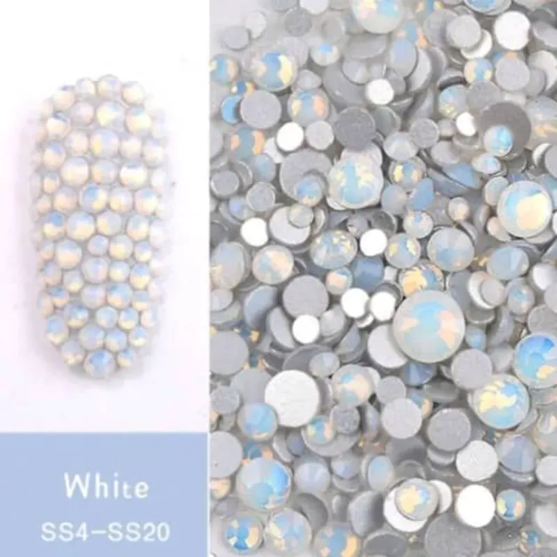 Decoración Piedras Opal Blancas