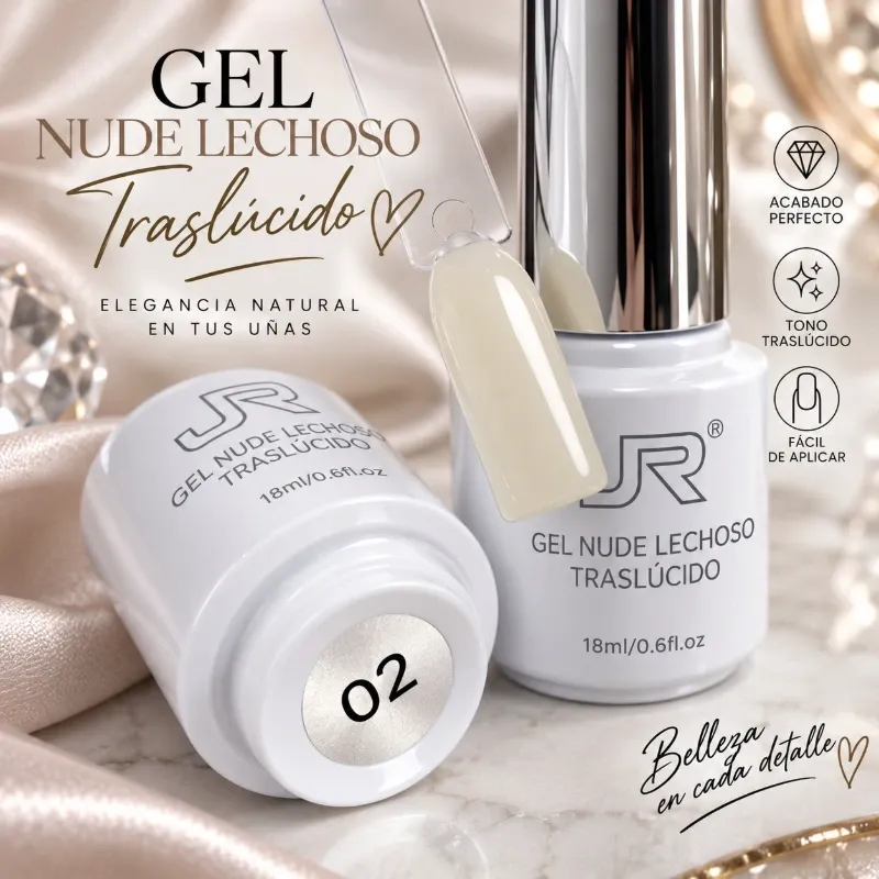 Esmalte Gel Nude Lechoso JR #2