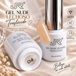 Esmalte Gel Nude Lechoso JR #4