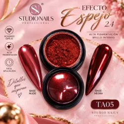 Efecto Espejo Studio Nails (TA05) Rojo