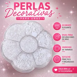 Estuche de Medias Perlas Blancas