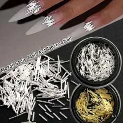 Estuche palitos dorados y plateados