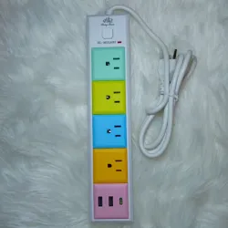 Extensión de corriente con USB doble y puerto C