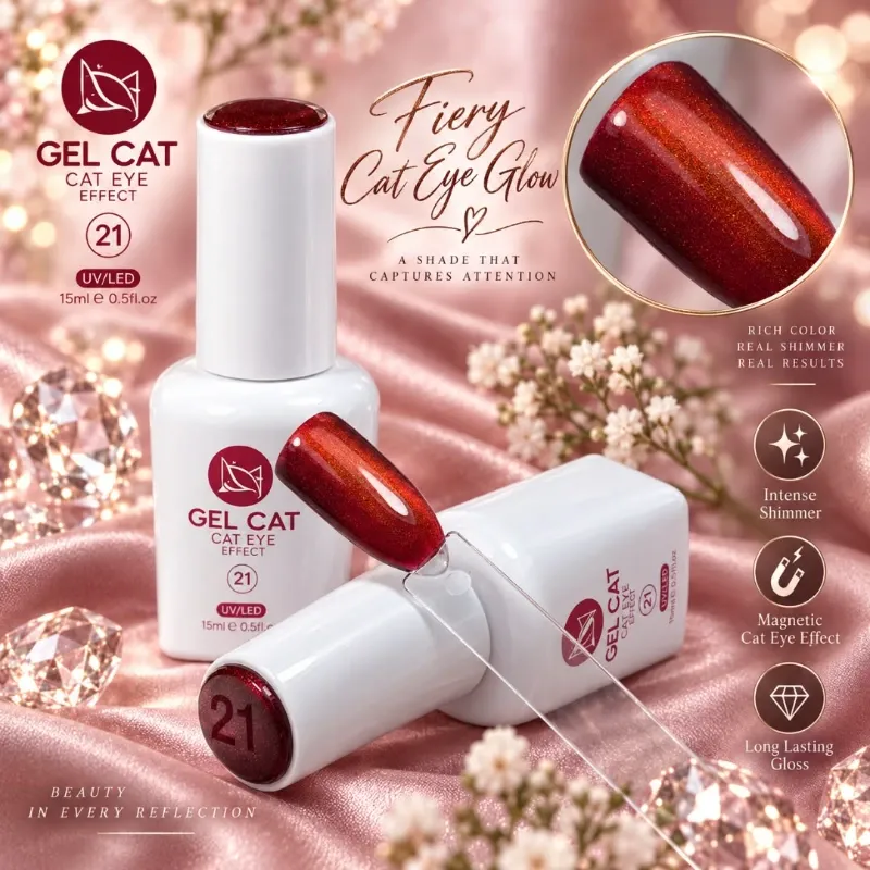 Gel Cat Eye #21 STUDIO NAILS (Ojo de Gato)