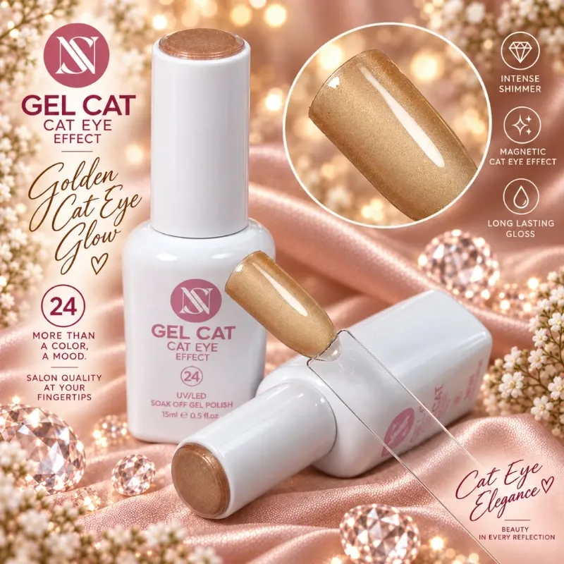 Gel Cat Eye #24 STUDIO NAILS (Ojo de Gato)