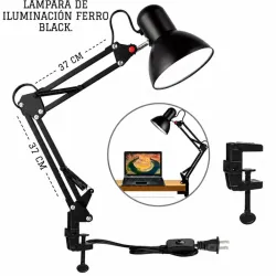 Lámpara de campana grande con brazo ajustable