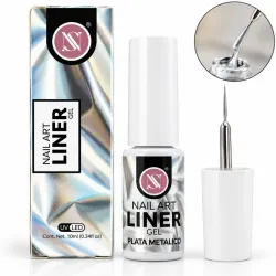 Liner Plateado Metálico