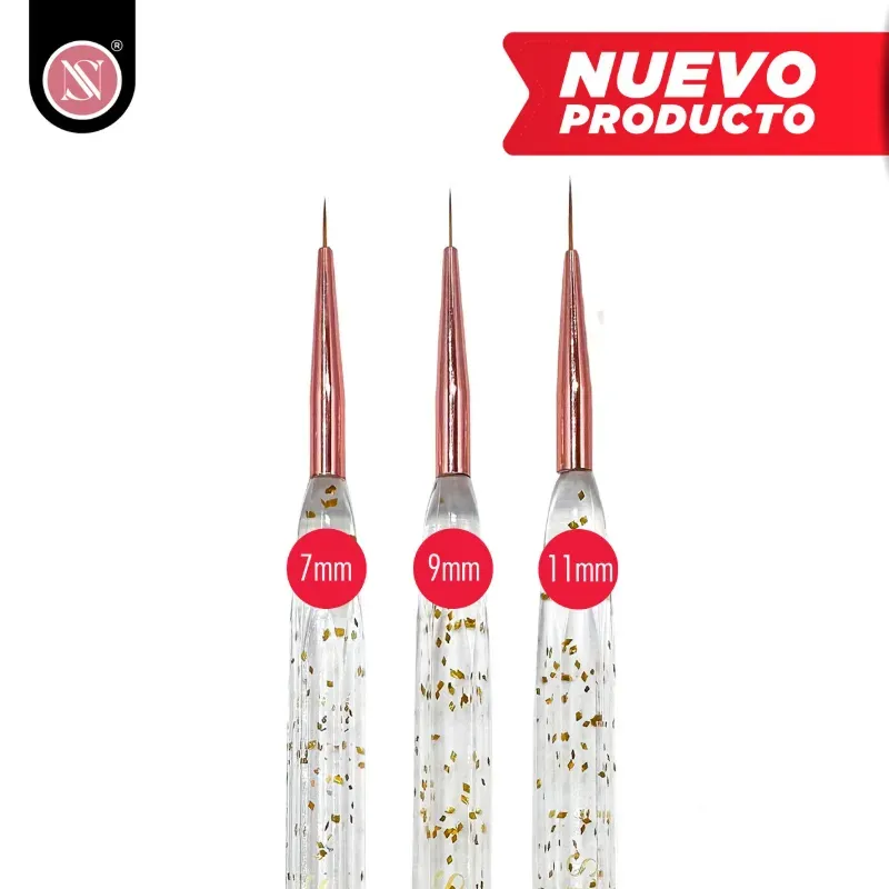 Pincel liner (Set de 3)