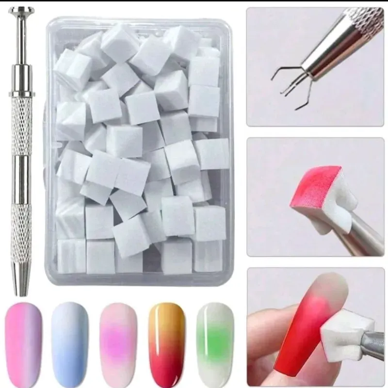 Mini Esponja para degradar con soporte