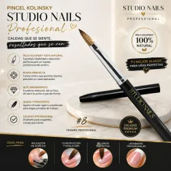 Pincel #10 Kolinsky Studio Nails