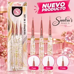 Pincel liner (Set de 3)