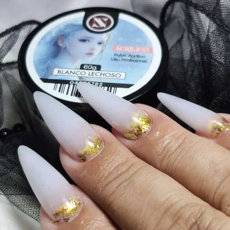 Polvo Acrílico Blanco Lechoso STUDIO NAILS