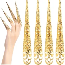 Set de uñas Metal Dorado