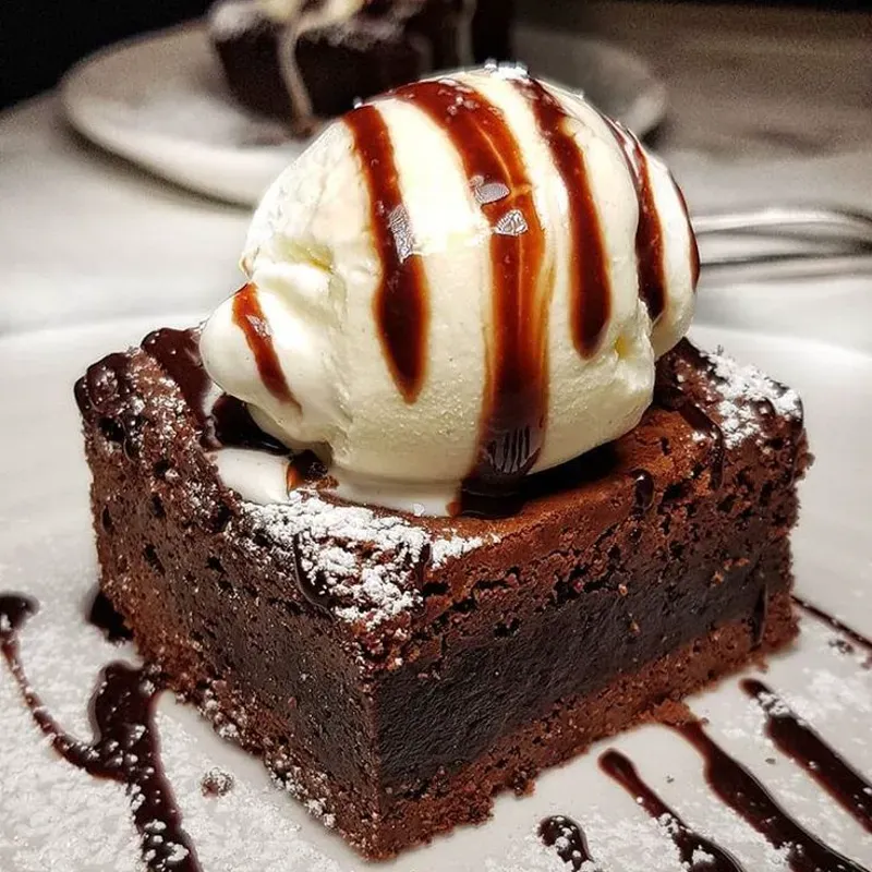 Brownie con Helado