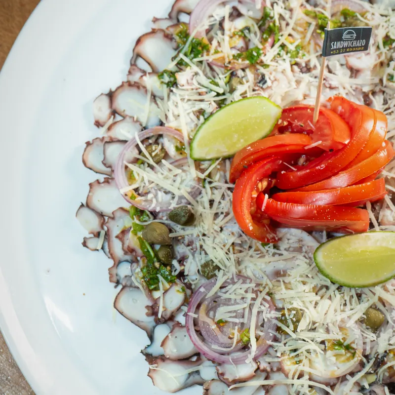 Carpaccio de pulpo 