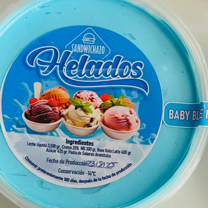 Helado Italiano Baby Blue 