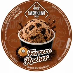 Helado Italiano Ferrero Rocher 