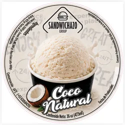 Helado Italiano Coco Natural 