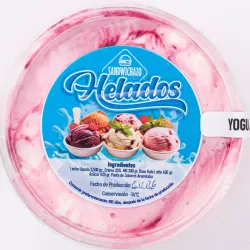 Helado Italiano Yogurt con Variegato Amarena