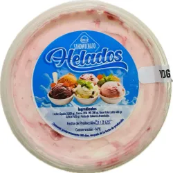 Helado Italiano Yogurt con Variegato de fresa
