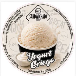 Helado Italiano Yogurt Griego