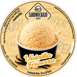 Helado Italiano Vainilla Francesa 
