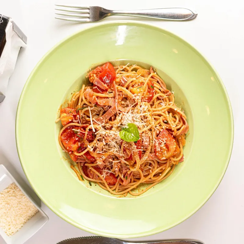 Pastas con Jamón y Queso 