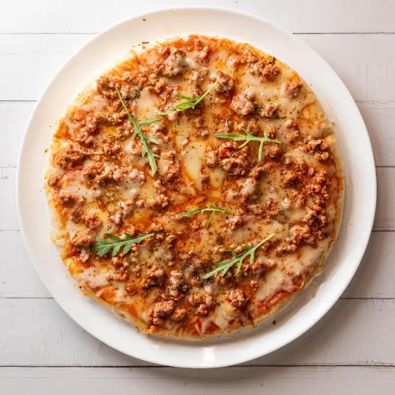 Pizza boloñesa