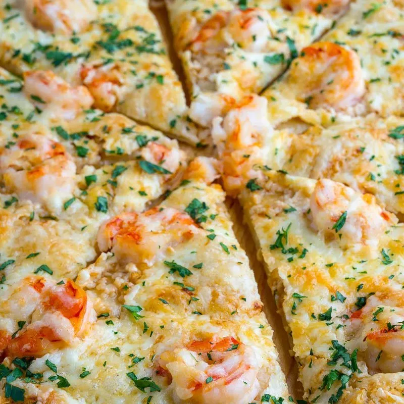 Pizza de Camarones 