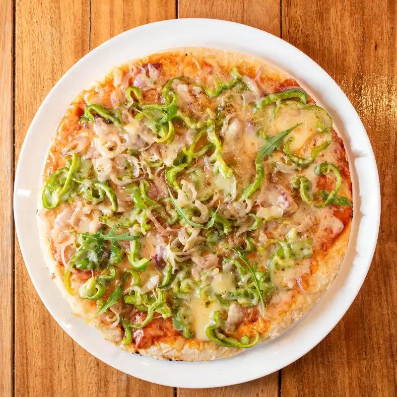 Pizza Pimiento y Cebolla 