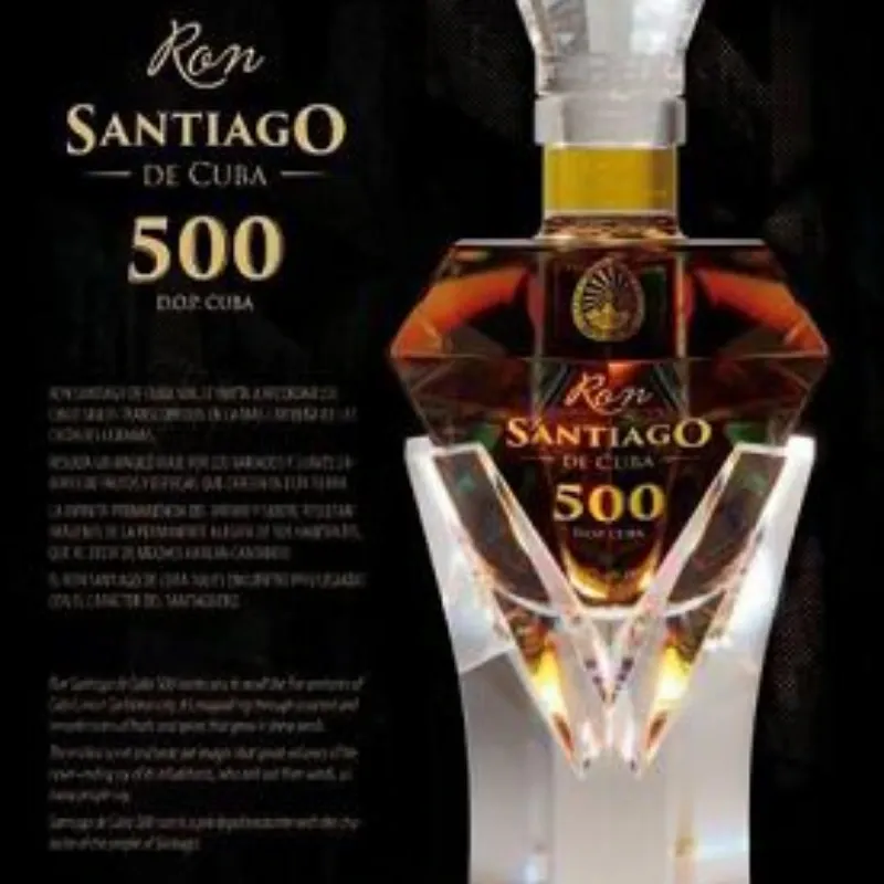 Ron Santiago 500 Aniversario Botella 