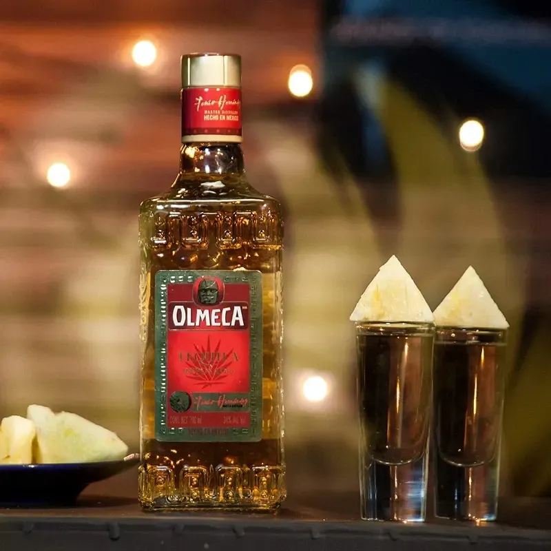 Tequila Olmeca Reposado trago