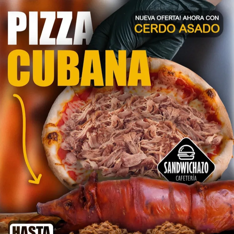 Pizza Cubana de Cerdo Asado 